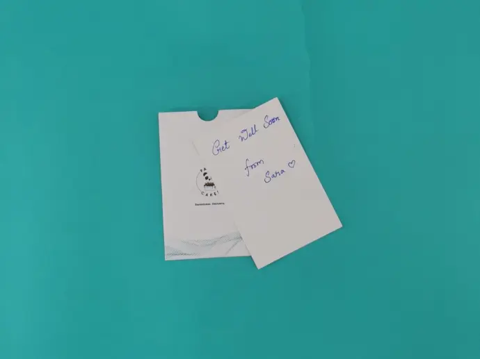 Gift card for cake
